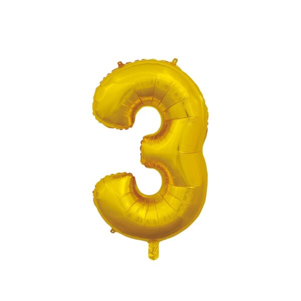 Foilballoon 26" No. 3 gold