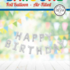 Foilballoon word 16" 'happy birthday' silver - Image 2