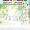 Foilballoon word 16" 'geslaagd' rose gold - Image 2