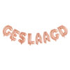 Foilballoon word 16" 'geslaagd' rose gold