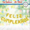 Foilballoon word 16" 'Feliz Cumpleaños' gold - Image 2