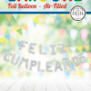 Foilballoon word 16" 'Feliz Cumpleaños' silver - Image 2