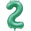 Foilballoon 34" no. 2 satin green