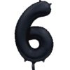 Foilballoon 34" no. 6 satin black