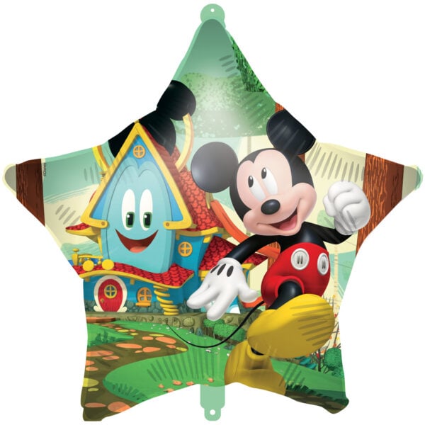 Foilballoon Star 18" - Mickey Rock the House