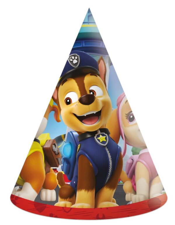 6 Paper Hats FSC - Paw Patrol - Rescue Heroes