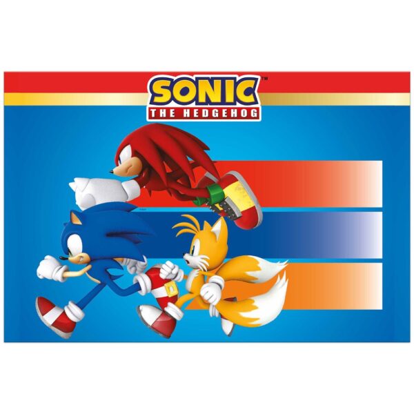 1 Plastic tablecover 120X180cm - Sonic Speed