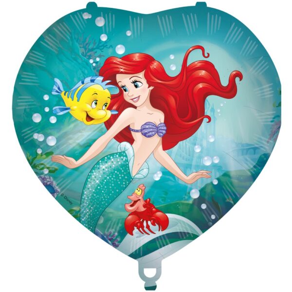 Foilballoon Heart 18" - Ariel Curious