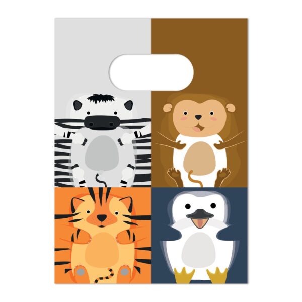4 FSC Paper Party Bags - Zoo