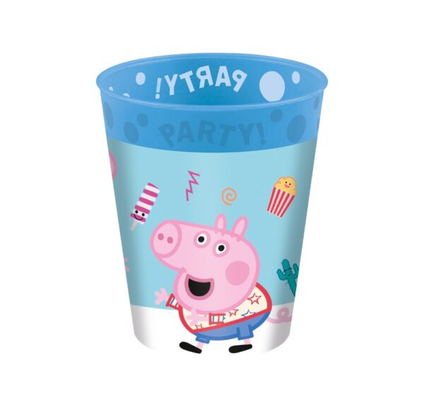 4 Reusable Party Cups 250ml - Peppa Pig Messy Play