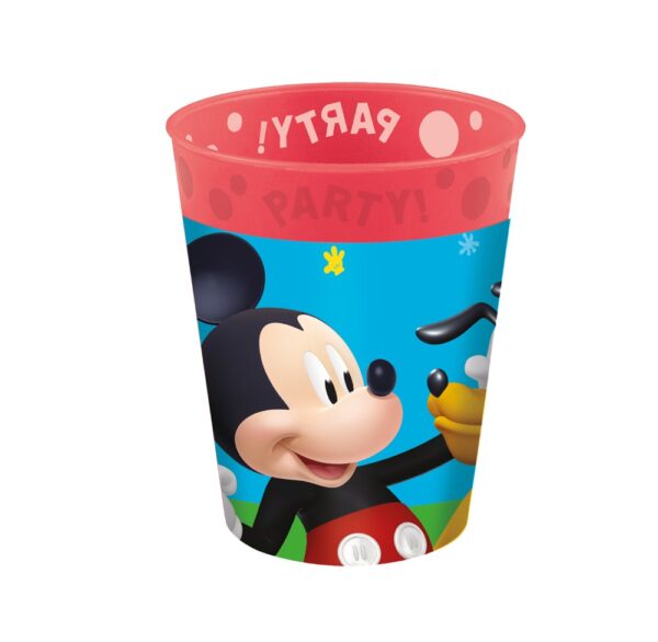 4 Reusable Party Cups 250ml - Mickey Rock the House