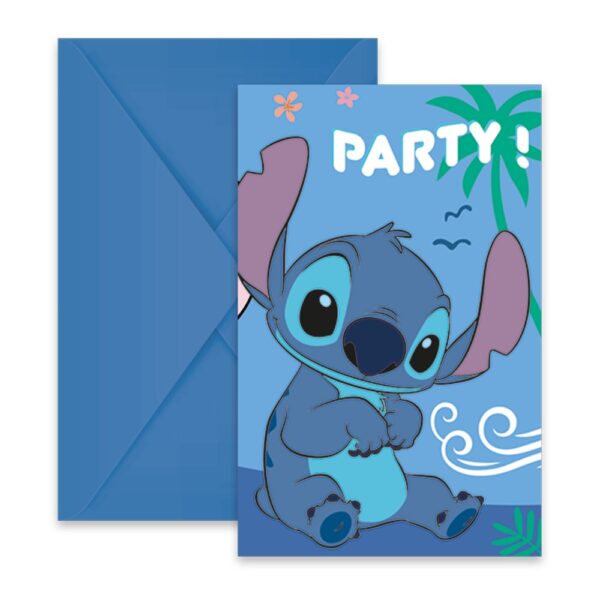 6 FSC Invitations and Envelopes  - Stitch & Angel