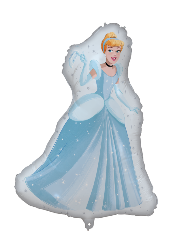 Foilballoon Shaped 97x75 cm - Princess light blue Full Body