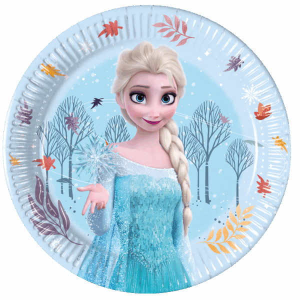 8 Paper Plates 20cm FSC - Frozen Idyllic Wonder