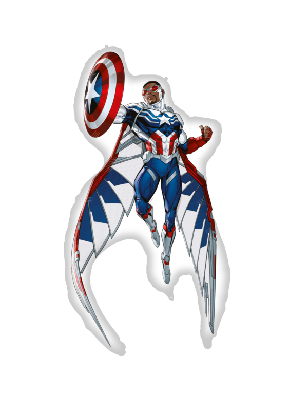 Foilballoon Shaped 93x62 cm - Captain America