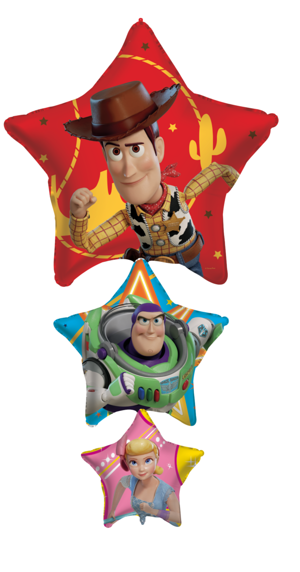 Foilballoon Shaped 64x119 cm - 3 Balloons - Toy story