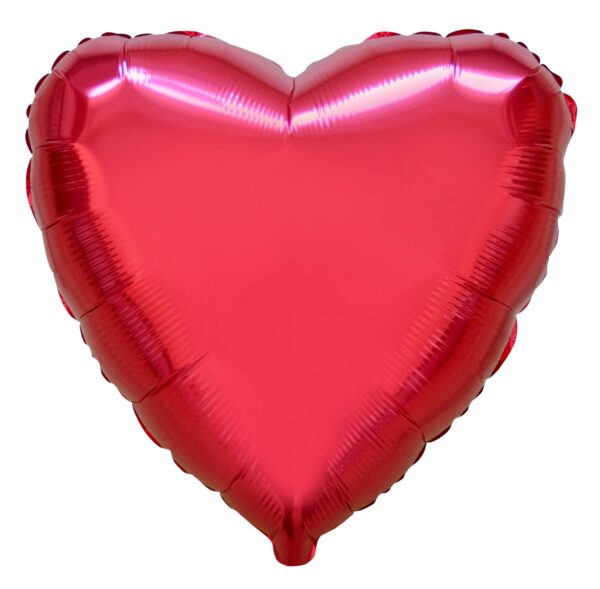 Foilballoon 30'' Heart shape red