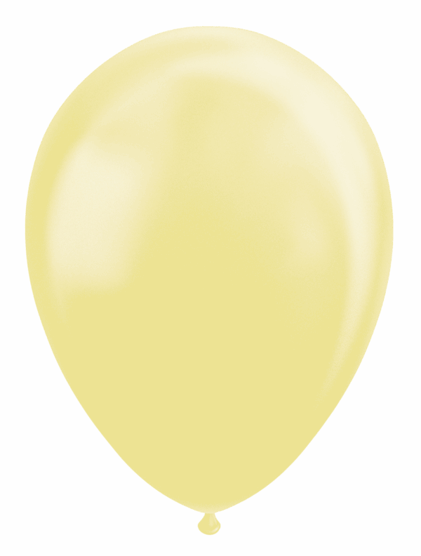 50 Balloons 12" macaron yellow